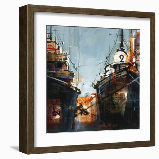 2 bateaux-Roland Palmaerts-Framed Art Print