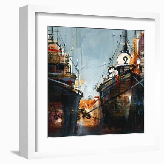 2 bateaux-Roland Palmaerts-Framed Art Print