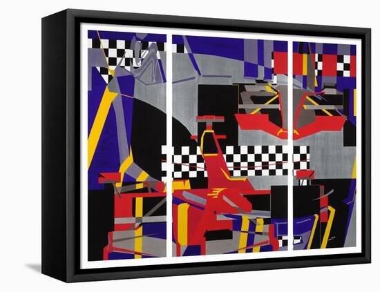 2 F1-Olivia Davis-Framed Stretched Canvas