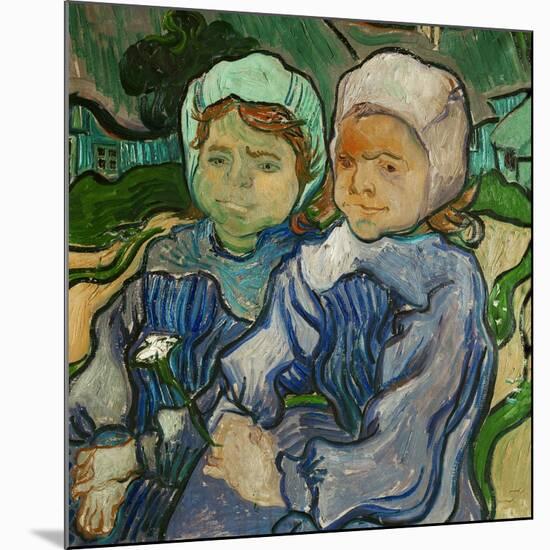 2 fillettes. Oil on canvas (June 1890) 51.2 x 51 cm R.F. 1954-16.-Vincent van Gogh-Mounted Giclee Print