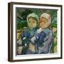 2 fillettes. Oil on canvas (June 1890) 51.2 x 51 cm R.F. 1954-16.-Vincent van Gogh-Framed Giclee Print