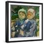 2 fillettes. Oil on canvas (June 1890) 51.2 x 51 cm R.F. 1954-16.-Vincent van Gogh-Framed Giclee Print