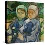 2 fillettes. Oil on canvas (June 1890) 51.2 x 51 cm R.F. 1954-16.-Vincent van Gogh-Stretched Canvas