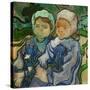 2 fillettes. Oil on canvas (June 1890) 51.2 x 51 cm R.F. 1954-16.-Vincent van Gogh-Stretched Canvas