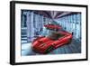 2 Generations of Corvette-null-Framed Art Print