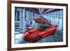 2 Generations of Corvette-null-Framed Art Print