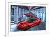 2 Generations of Corvette-null-Framed Art Print