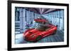 2 Generations of Corvette-null-Framed Art Print