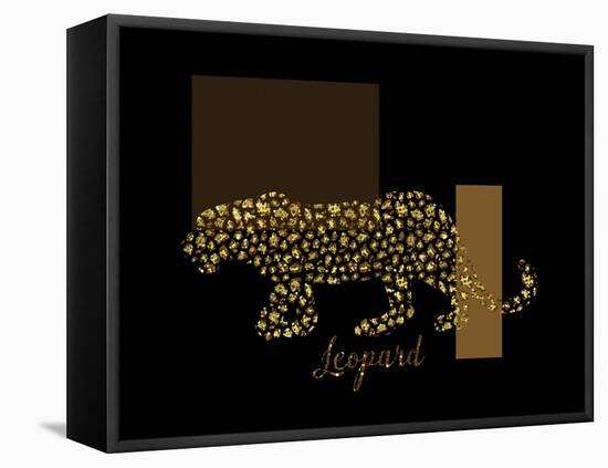 2 Golden Leopard-Tina Lavoie-Framed Stretched Canvas