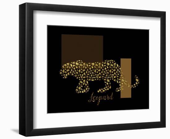 2 Golden Leopard-Tina Lavoie-Framed Giclee Print