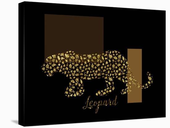 2 Golden Leopard-Tina Lavoie-Stretched Canvas