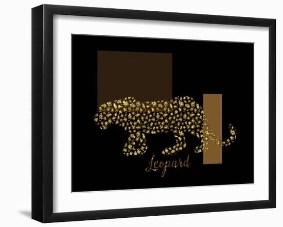 2 Golden Leopard-Tina Lavoie-Framed Giclee Print