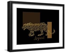 2 Golden Leopard-Tina Lavoie-Framed Giclee Print