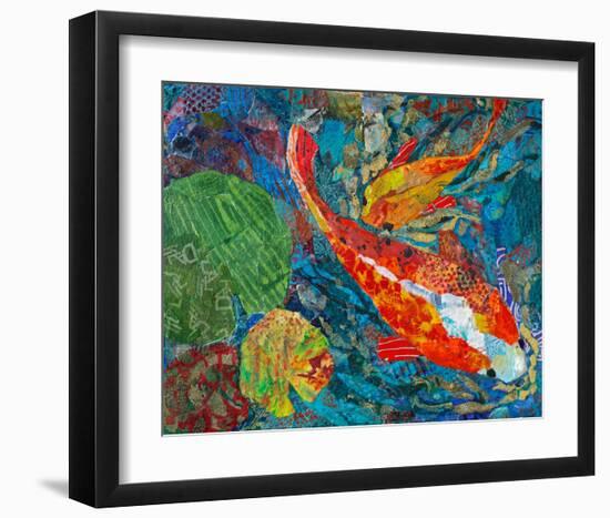 2 Koi-null-Framed Art Print