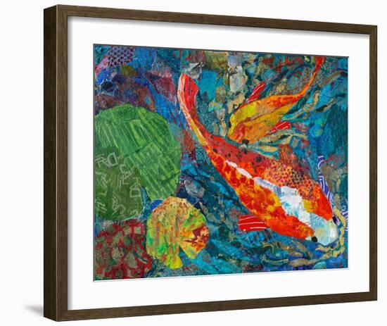 2 Koi-null-Framed Art Print