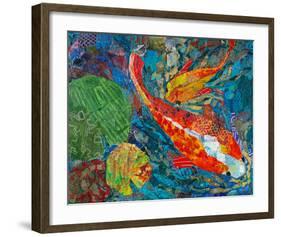 2 Koi-null-Framed Art Print