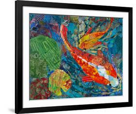 2 Koi-null-Framed Art Print