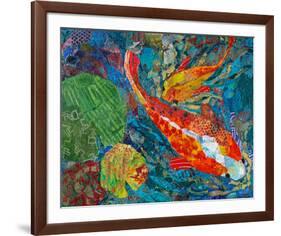 2 Koi-null-Framed Art Print