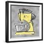 2-Mixer Yellow-Larry Hunter-Framed Giclee Print