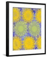 2 of 2 abstract art Circle Color Decor 3 D E-Ricki Mountain-Framed Art Print