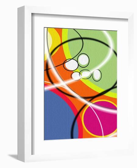 2 of 6 Abstract Art Retro Funk-Ricki Mountain-Framed Art Print