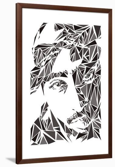 2 Pac-Cristian Mielu-Framed Art Print