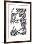 2 Pac-Cristian Mielu-Framed Art Print