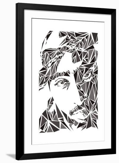 2 Pac-Cristian Mielu-Framed Art Print