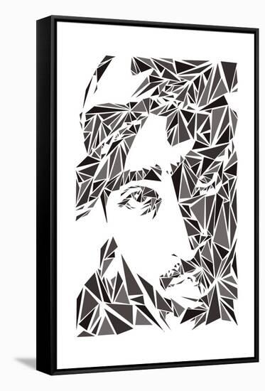 2 Pac-Cristian Mielu-Framed Stretched Canvas