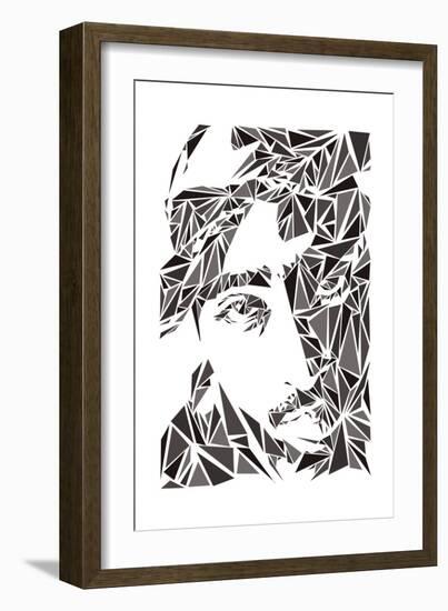 2 Pac-Cristian Mielu-Framed Art Print