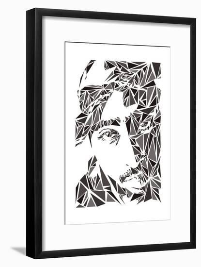 2 Pac-Cristian Mielu-Framed Art Print