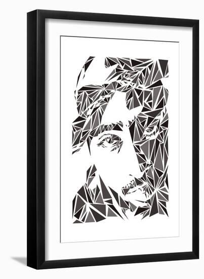 2 Pac-Cristian Mielu-Framed Art Print