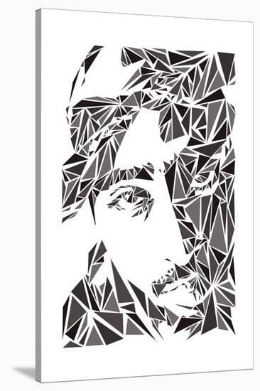 2 Pac-Cristian Mielu-Stretched Canvas