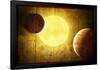 2 Planets and a Sun-null-Framed Poster