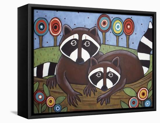 2 Raccoons-Karla Gerard-Framed Stretched Canvas