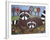 2 Raccoons-Karla Gerard-Framed Giclee Print