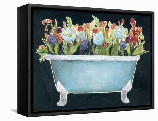 2-Up Bathtub Garden I-Grace Popp-Framed Stretched Canvas