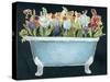 2-Up Bathtub Garden I-Grace Popp-Stretched Canvas