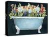 2-Up Bathtub Garden I-Grace Popp-Stretched Canvas