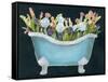 2-Up Bathtub Garden II-Grace Popp-Framed Stretched Canvas