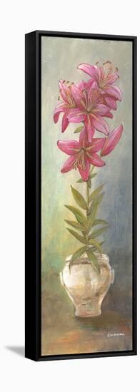 2-Up Lily Vertical-Wendy Russell-Framed Stretched Canvas