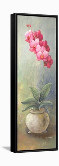 2-Up Orchid Vertical-Wendy Russell-Framed Stretched Canvas