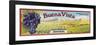 2-Up Vintage Wine Label I-Vision Studio-Framed Art Print