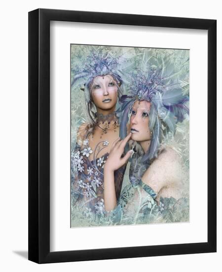 2 Winter Elves-Atelier Sommerland-Framed Art Print