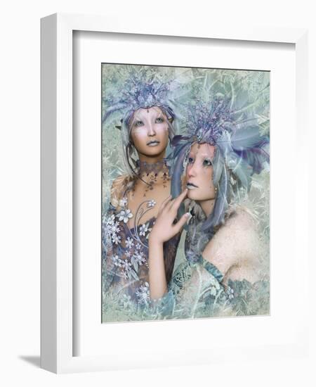 2 Winter Elves-Atelier Sommerland-Framed Art Print