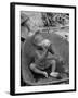 2 Year Old Drinking Coconut-null-Framed Photographic Print