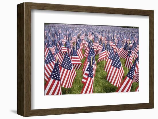 20,000 American Flags for Memorial Day, Boston Commons, Boston, MA-Joseph Sohm-Framed Photographic Print