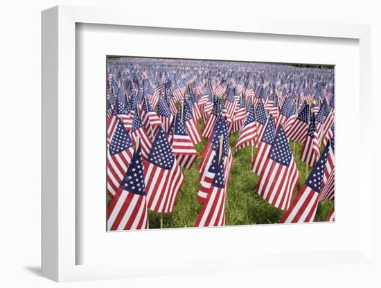 20,000 American Flags for Memorial Day, Boston Commons, Boston, MA-Joseph Sohm-Framed Photographic Print