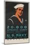 20,000 Apprentice Seamen Needed Immediately Poster-null-Mounted Giclee Print