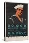 20,000 Apprentice Seamen Needed Immediately Poster-null-Stretched Canvas